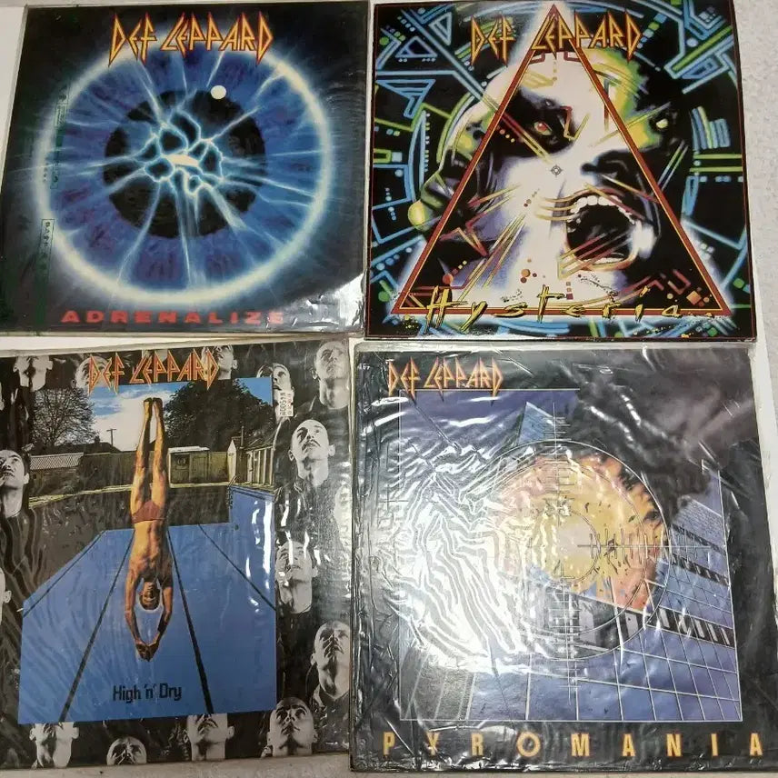 [BUNJANG] Def Leppard 4x LP Vinyl Set (Mint Condition) / 메탈 데프 레파드 LP 음반 4장 민트급 세트