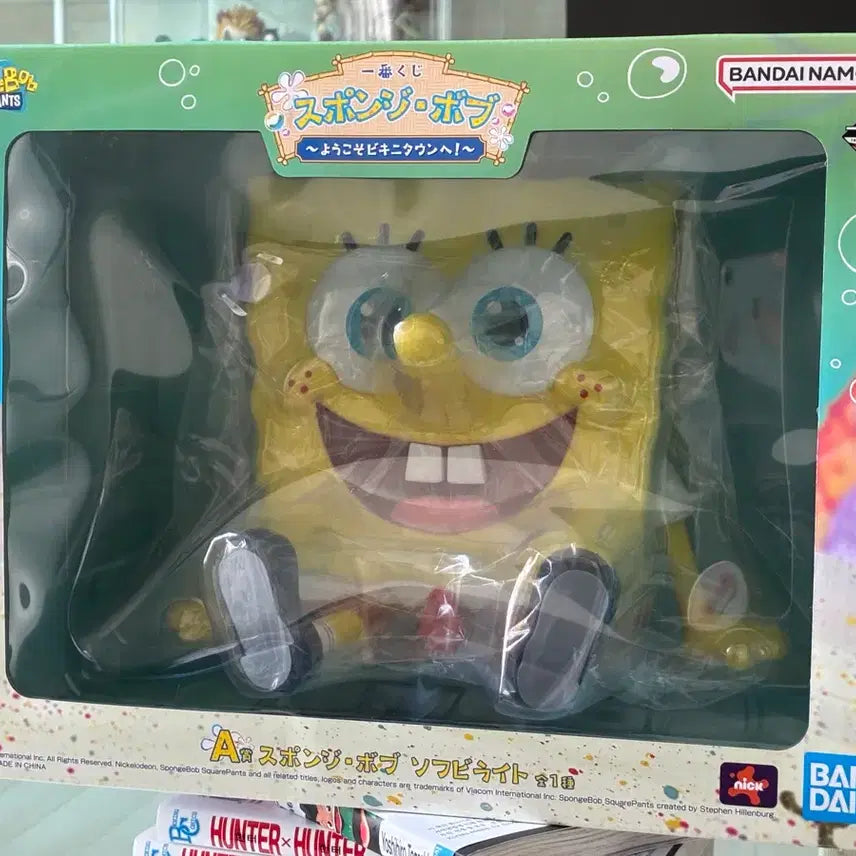 [BUNJANG] SpongeBob New Ichiban Kuji Prize A Sofubi Light Figure (Sealed) / 미개봉)스폰지밥 신상 제일복권 A상 스폰지밥 소프비 라이트 피규어