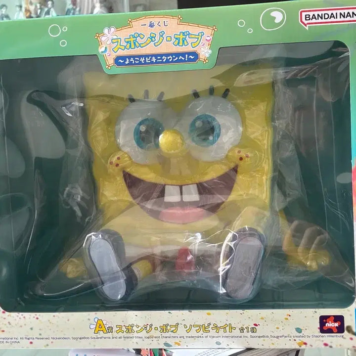 [BUNJANG] SpongeBob New Ichiban Kuji Prize A Sofubi Light Figure (Sealed) / 미개봉)스폰지밥 신상 제일복권 A상 스폰지밥 소프비 라이트 피규어