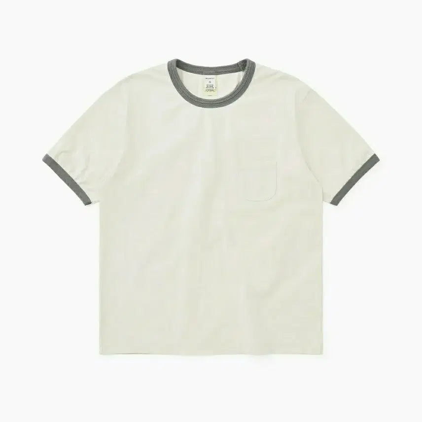 [BUNJANG] KISS WASHED Ringer T-Shirt Grey / [XL]카키스 워시드 링거 반팔티 그레이