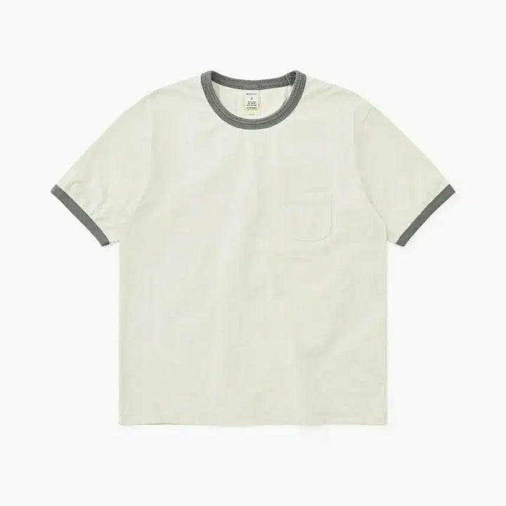 [BUNJANG] KISS WASHED Ringer T-Shirt Grey / [XL]카키스 워시드 링거 반팔티 그레이