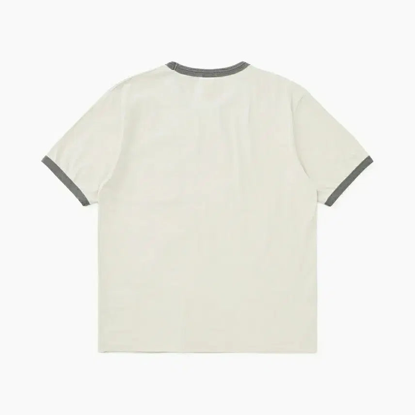 [BUNJANG] KISS WASHED Ringer T-Shirt Grey / [XL]카키스 워시드 링거 반팔티 그레이