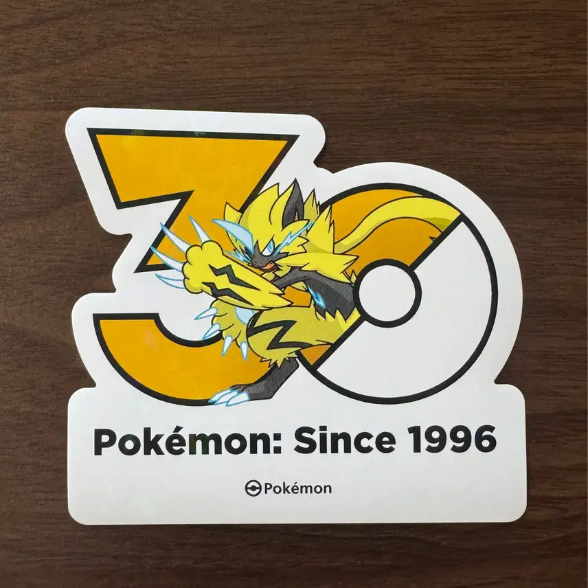 [BUNJANG] Pokemon 30th Anniversary Zeraora Sticker / 포켓몬 30주년 스티커 제라오라