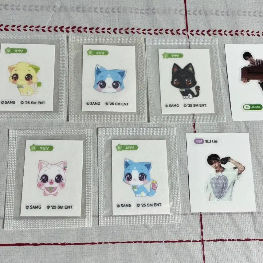 [BUNJANG] NCT WISH 7 Piece Bundle Set Stickers / 엔시티 위시 띠부실 7개 일괄