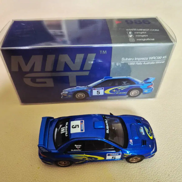 [BUNJANG] MinigT Subaru Impreza WRC99 Blue Diecast Model / 미니지티(986) 스바루 임프레자 WRC99