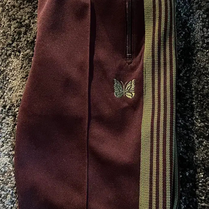 [BUNJANG] Needles Burgundy Narrow Track Pants / 니들스 트랙팬츠 버건디 내로우s