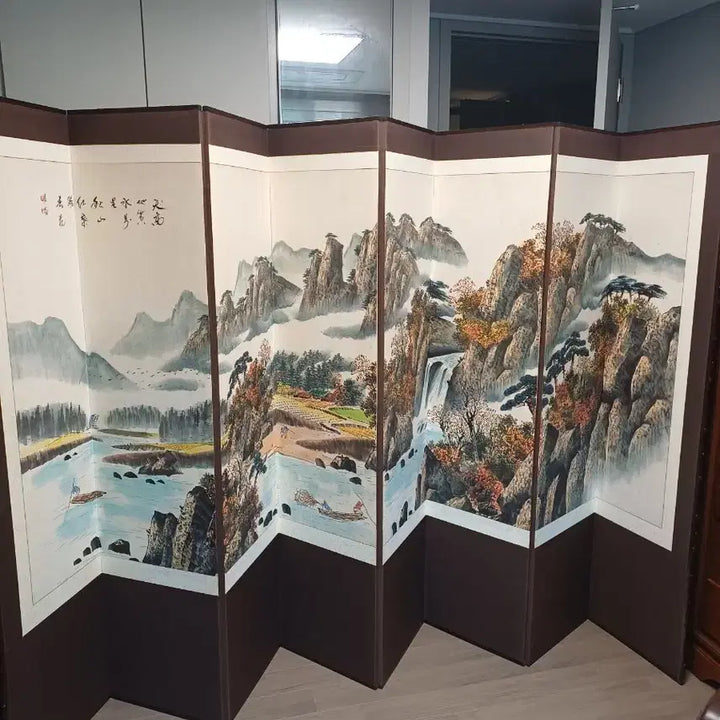 [BUNJANG] Walgoak Artist 8-Panel Landscape Folding Screen / 월곡작가 8폭 산수화병풍