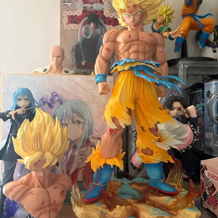 [BUNJANG] Dragon Ball Son Goku Resin Figure (Unsealed) / 드래곤볼 손오공 레진피규어 팝니다 (개봉품) 노박 pvc재질 택포6