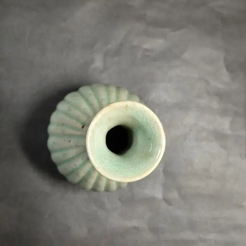 [BUNJANG] Ji Soon-tak Intangible Cultural Heritage Celadon Vase with Bamboo Pattern / 무형문화재 인간문화재 지순탁 죽문 청자 병 고려청자 도자기 꽃병 화병