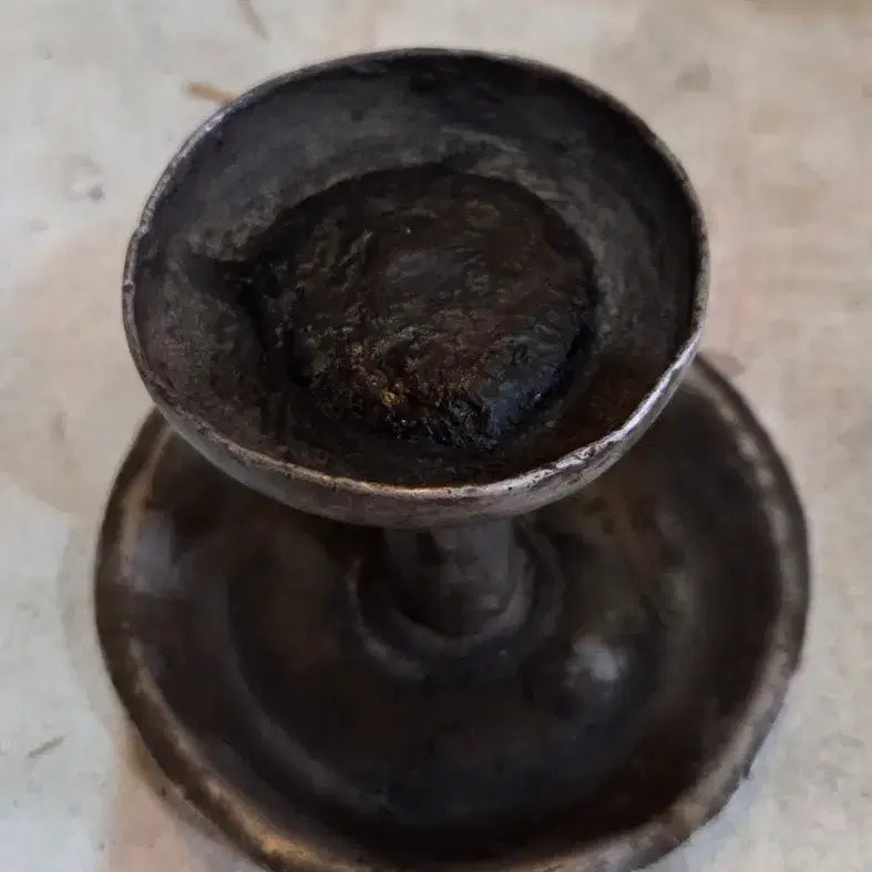 [BUNJANG] Antique Pewter Lantern / 오랜세월의 주석 유등