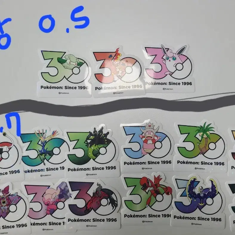 [BUNJANG] Pokemon 30th Anniversary Logo Sticker / 포켓몬 30주년 기념 로고 스티커 판매