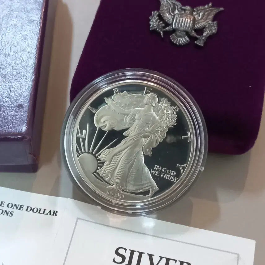 [BUNJANG] 1990 American Eagle Proof Silver Coin 1 oz / 1990 아메리칸 이글 프루프 은화 1온스 실버코인