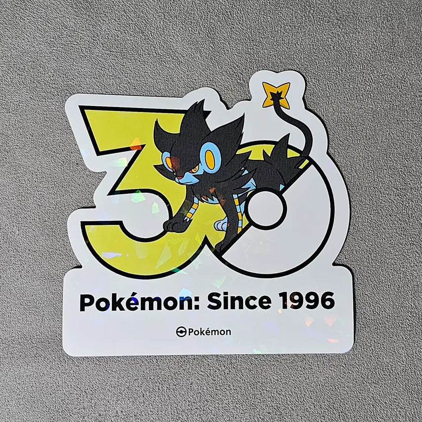 [BUNJANG] Pokemon 30th Anniversary Shinx Sticker / 포켓몬스터 30주년 스티커 렌트라