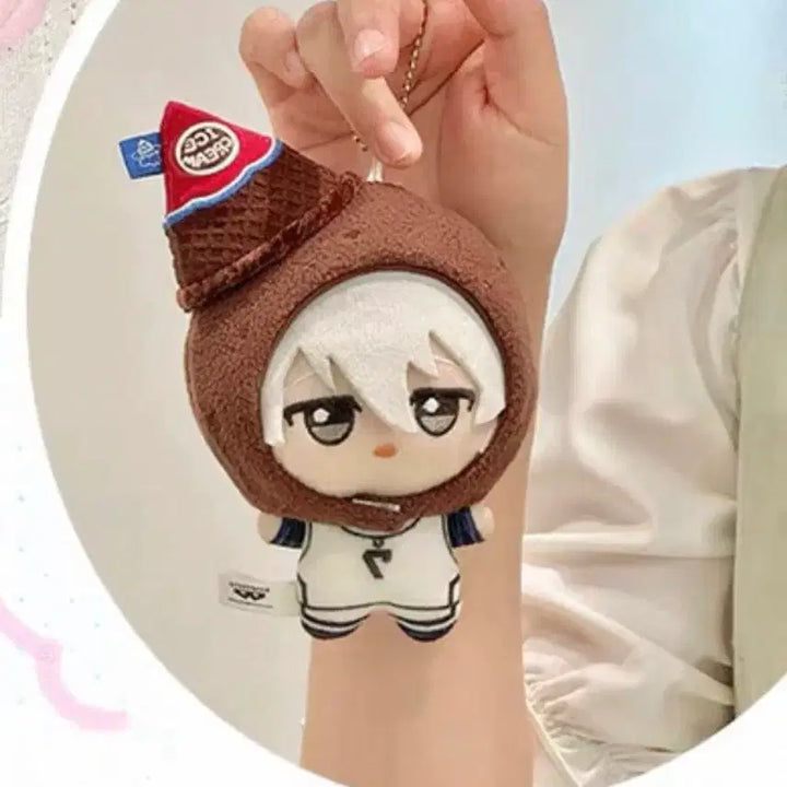 [BUNJANG] 10cm Doll Clothes Choco Ice Cream Hat / 10cm 인형옷 솜인형옷 누이 의상 초코 아이스크림 모자