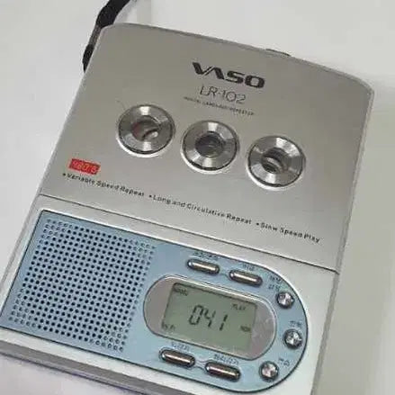 [BUNJANG] VASO LR-102 Cassette Language Learner / 레트로  바수(VASO) LR-102 카세트 어학기 테이프작동.기능정상.