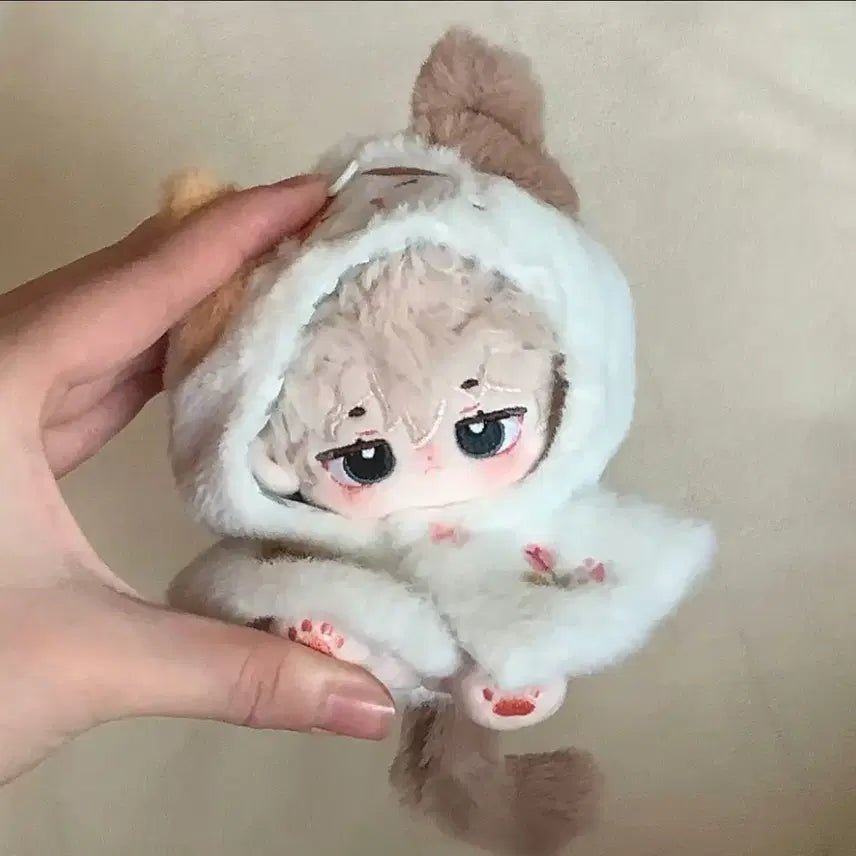[BUNJANG] 10cm Doll Clothes Cheese Cat Cape / 10cm 인형옷 솜인형옷 누이 의상 치즈 고양이 망토