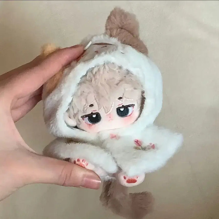 [BUNJANG] 10cm Doll Clothes Cheese Cat Cape / 10cm 인형옷 솜인형옷 누이 의상 치즈 고양이 망토