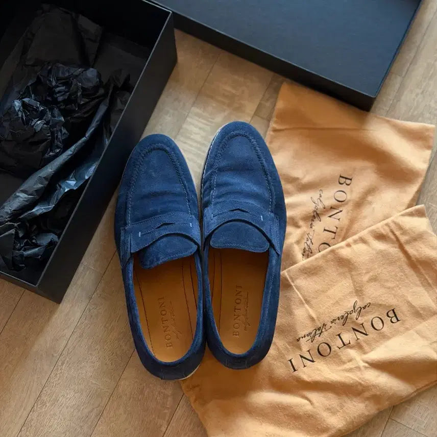 [BUNJANG] Bontoni Fascinoso Suede Loafers / [9.5] Bontoni Fascinoso 스웨이드 로퍼