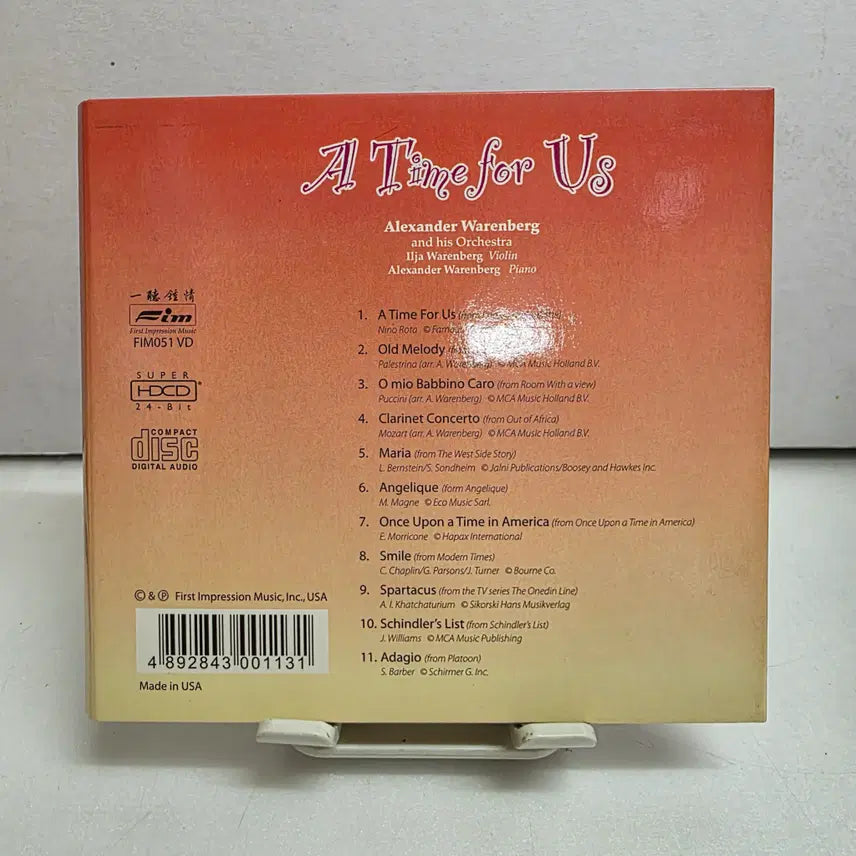 [BUNJANG] A Time for Us - Alexander Warenberg Film Score Collection / A Time for Us - Alexander Warenberg 영화음악