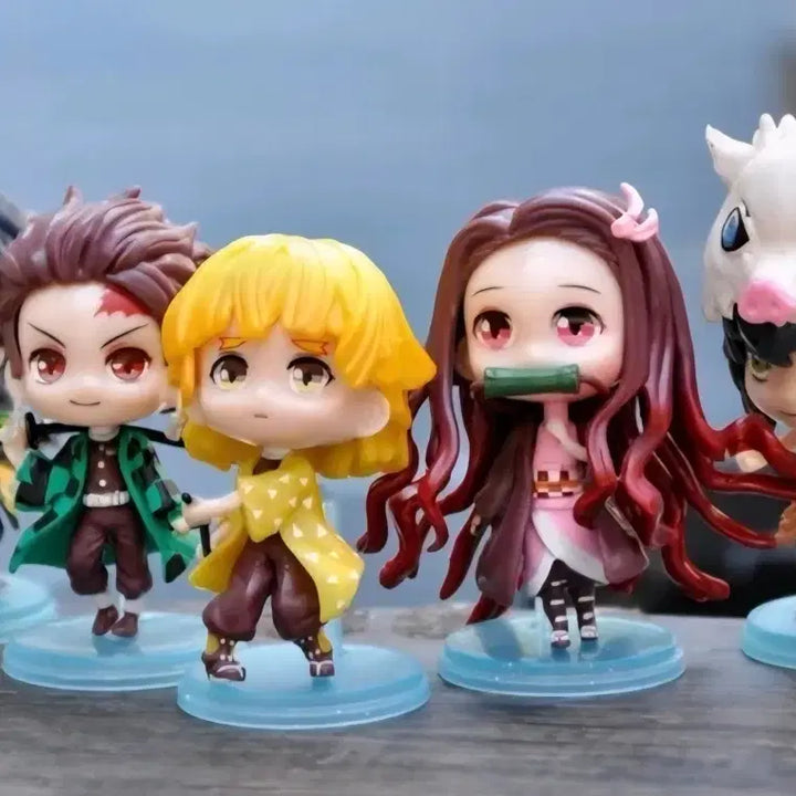 [BUNJANG] Demon Slayer Large Head Figure 5 Set (Sealed) / 귀멸의칼날 대두 미개봉 피규어 5종 세트로 판매합니다.