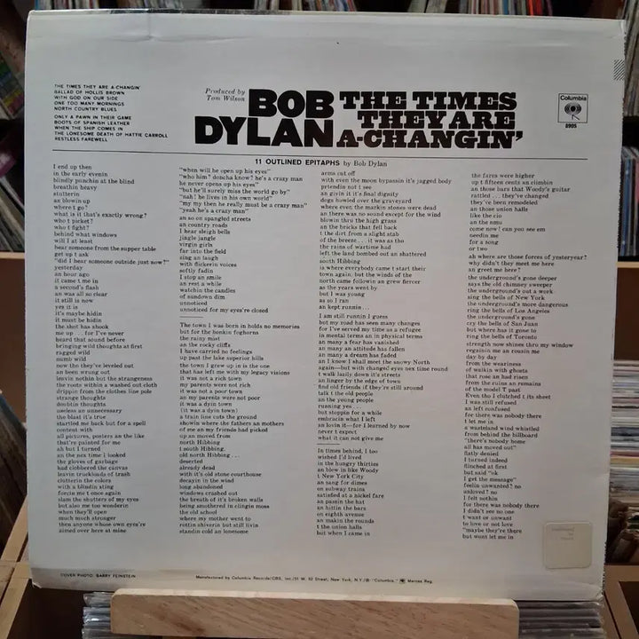 [BUNJANG] Bob Dylan The Times They Are a-Changin&