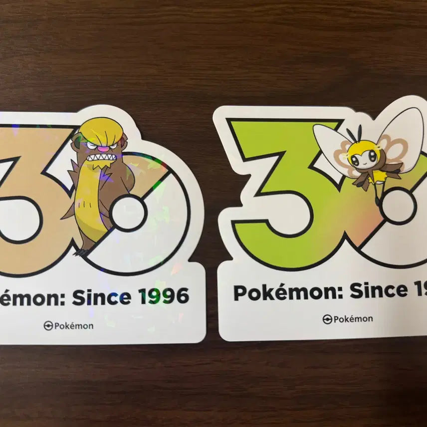 [BUNJANG] Pokemon 30th Anniversary Stickers - Detective Goose &amp; Ribombee / 포켓몬 30주년 스티커 에리본 형사구스