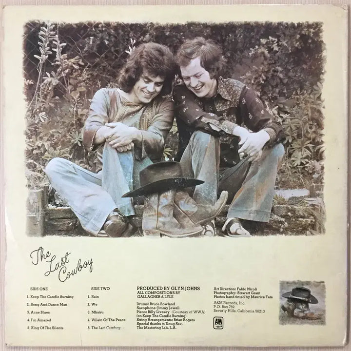[BUNJANG] Gallagher &amp; Lyle The Last Cowboy Import LP / (수입LP) Gallagher &amp; Lyle / The Last Cowbo