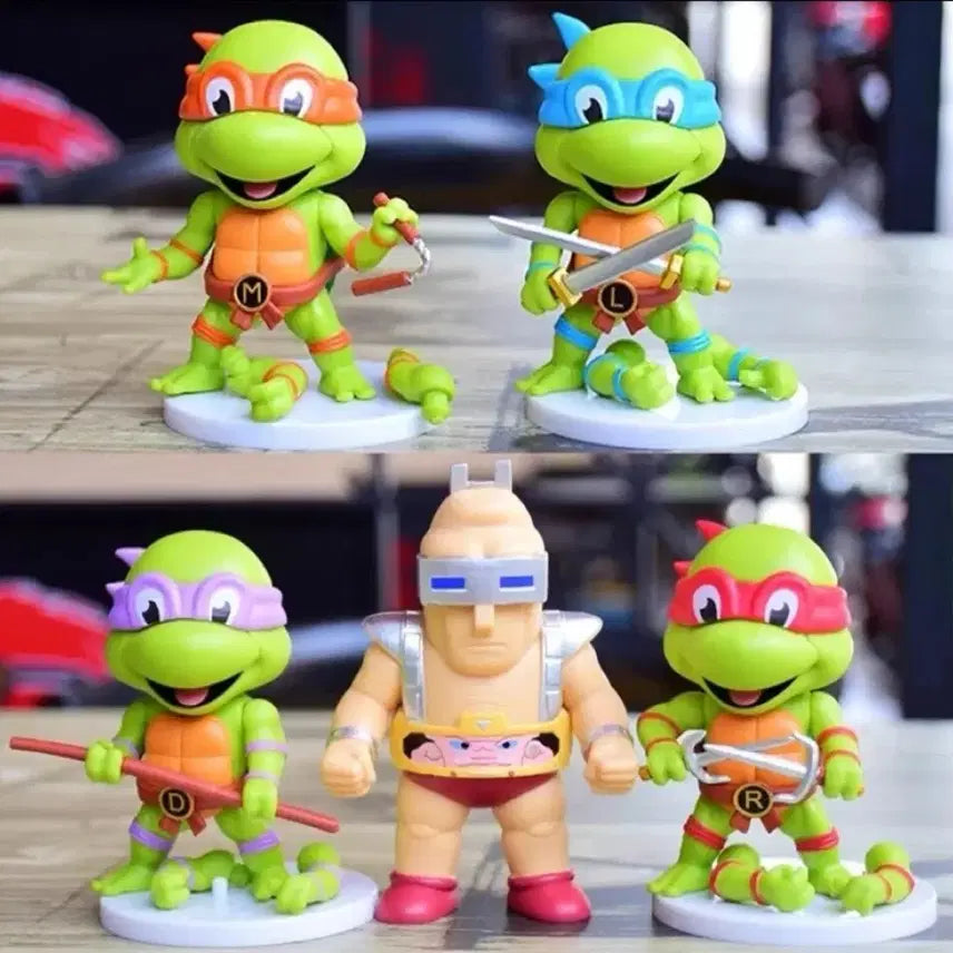 [BUNJANG] Ninja Turtles 5-Piece Set Unsealed Action Figures / 닌자거북이 피규어 미개봉 5종 세트로 일괄 판매합니다.