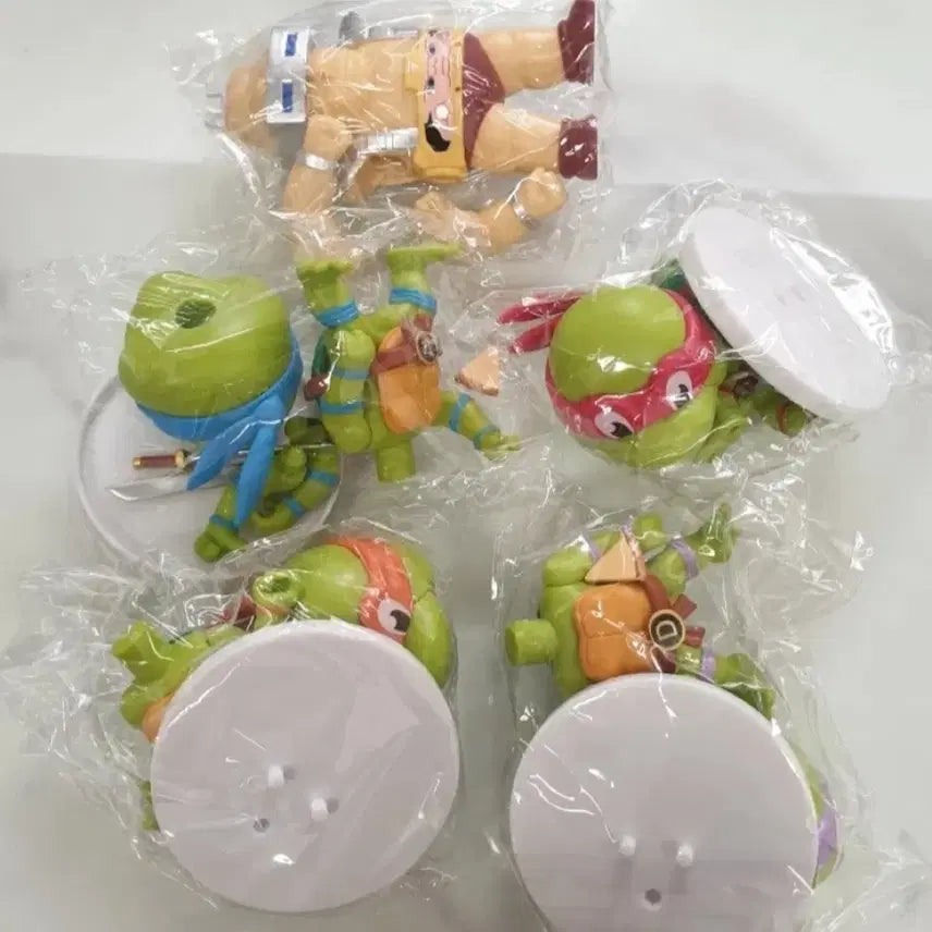 [BUNJANG] Ninja Turtles 5-Piece Set Unsealed Action Figures / 닌자거북이 피규어 미개봉 5종 세트로 일괄 판매합니다.