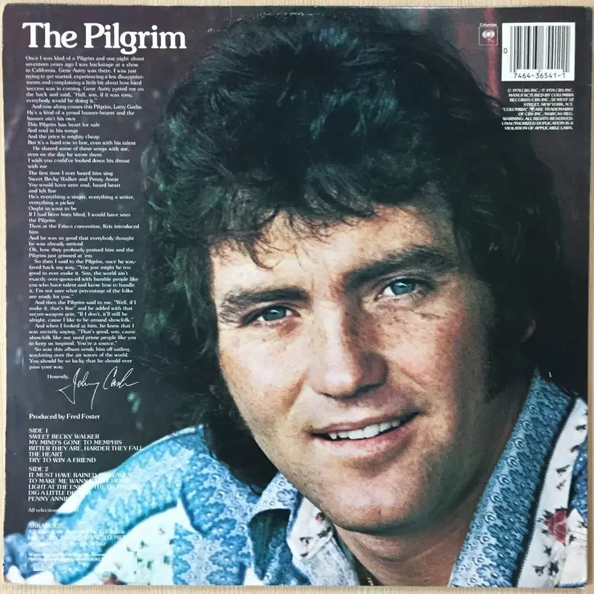 [BUNJANG] Larry Gatlin The Pilgrim 1980 Vinyl LP Record / (수입LP) Larry Gatlin / The Pilgrim