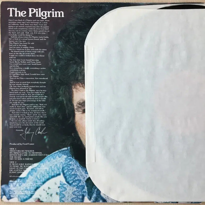 [BUNJANG] Larry Gatlin The Pilgrim 1980 Vinyl LP Record / (수입LP) Larry Gatlin / The Pilgrim