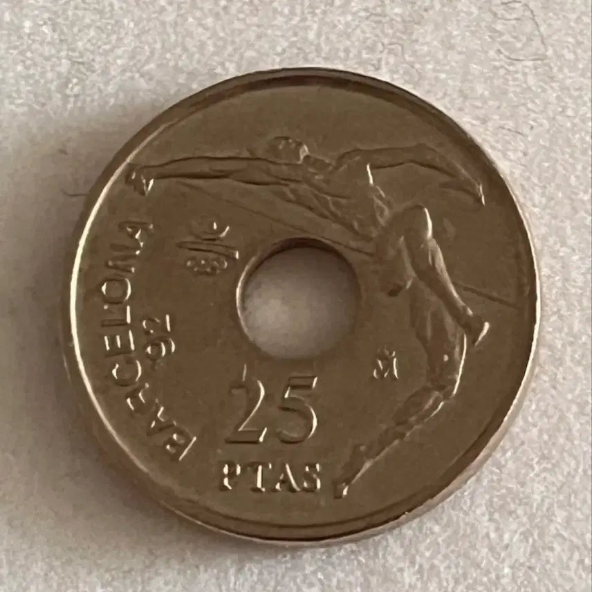 [BUNJANG] 1990 Barcelona Olympics 25 Pesetas Commemorative Coin / 스페인 바르셀로나 25 PTAS 동전 옿림픽 기념주화 1990년
