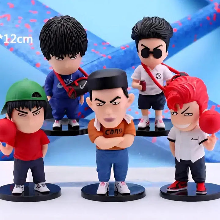 [BUNJANG] Slam Dunk Churi Ring 5-Piece Figure Set (Sealed) / 슬램덩크 피규어 츄리링 미개봉 5종 세트로 일괄 판매합니다.