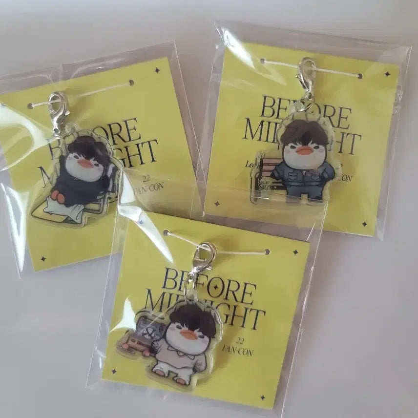 [BUNJANG] Lee Junho Bibimina Penguin Acrylic Keyring Bundle Set / 이준호 비미나 펭펭 아크릴 키링 (3개 일괄) 정가양도
