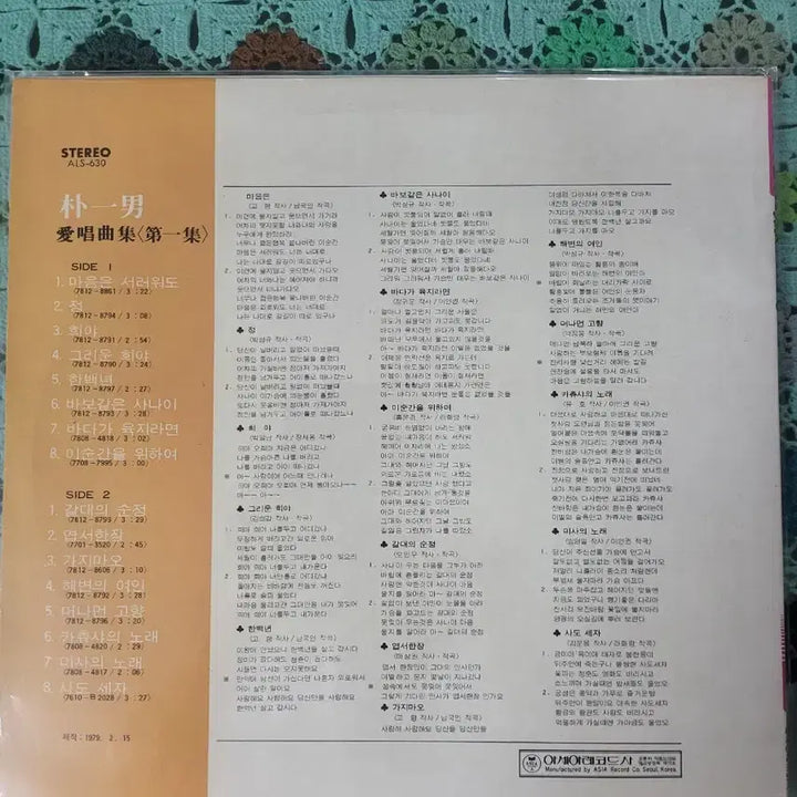 [BUNJANG] Park Il Nam Best Album LP / 박일남LP