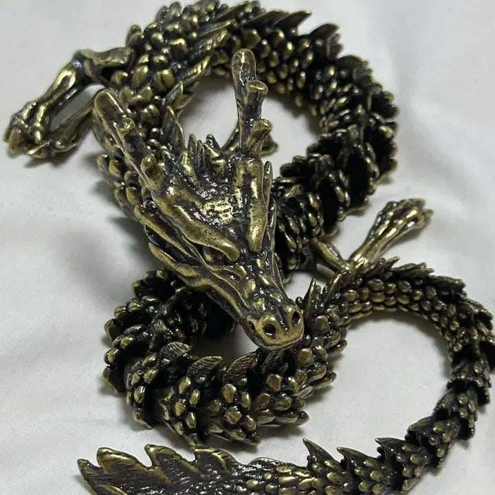 [BUNJANG] Brass Dragon Sculpture Ornament / 황동 용 활체 조각상 장식품