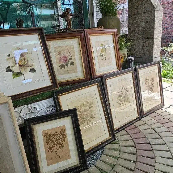 [BUNJANG] Antique Floral Engraving Art Frame / 판화액자