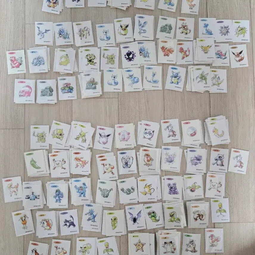 [BUNJANG] Pokemon Stickers / 포켓몬 띠부씰 판매