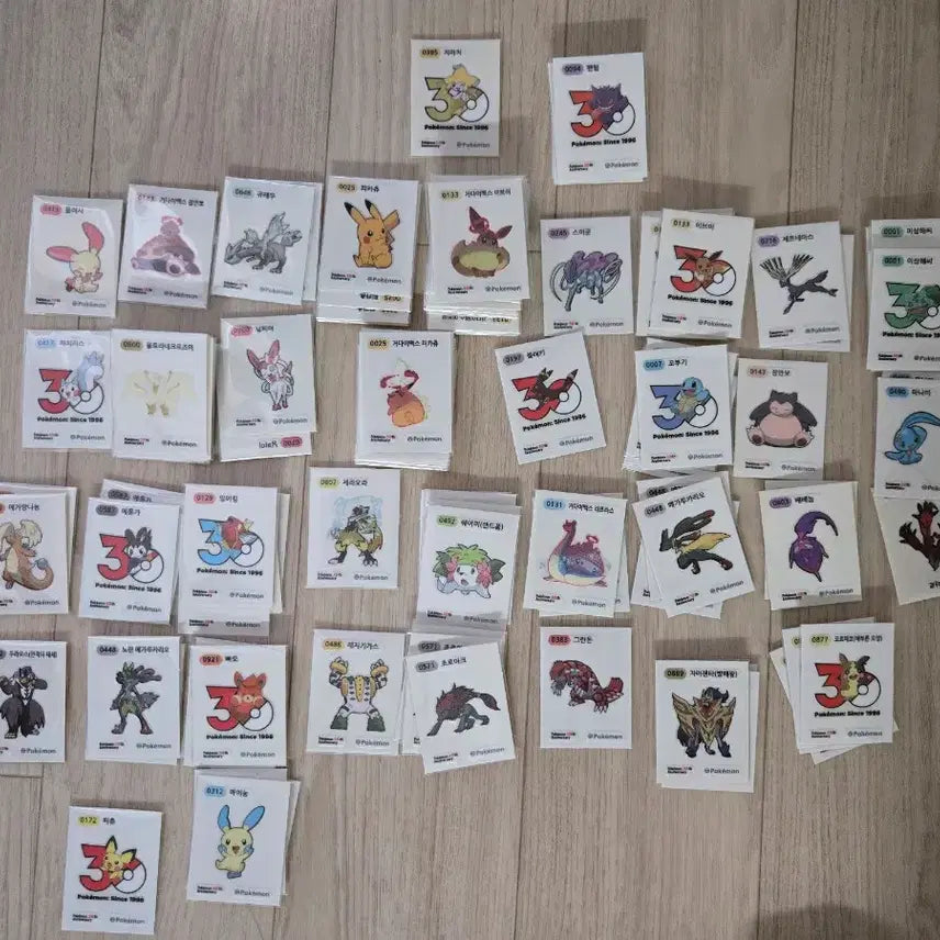 [BUNJANG] Pokemon Stickers / 포켓몬 띠부씰 판매