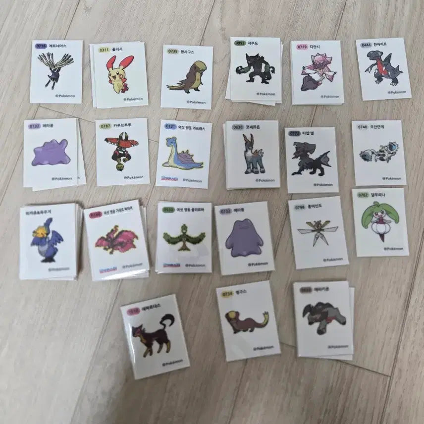 [BUNJANG] Pokemon Stickers / 포켓몬 띠부씰 판매