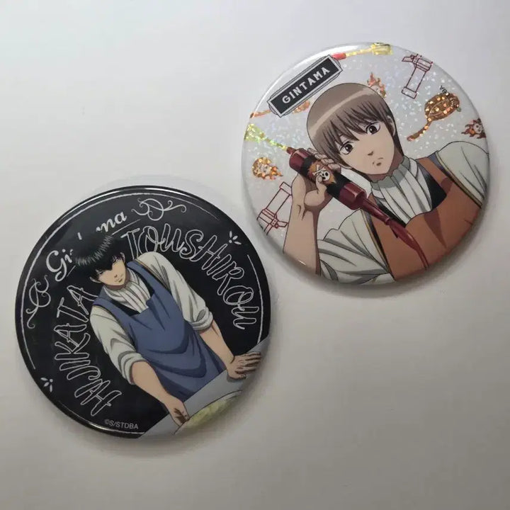[BUNJANG] Gintama Hijikata &amp; Okita King Badges Set (2 Types) / 은혼 긴타마 히지카타 소고 왕뱃지 2종 세트