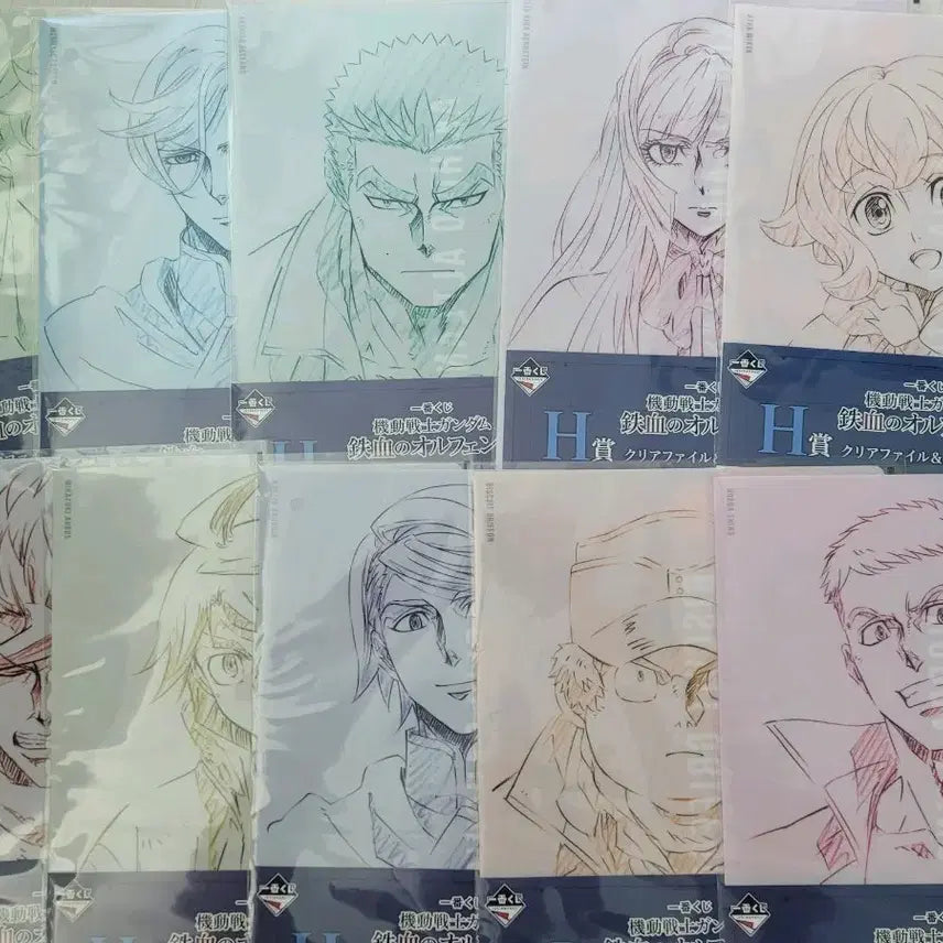 [BUNJANG] Mobile Suit Gundam: Iron-Blooded Orphans Clear File Set / 기동전사 건담 철혈의 오펀스 클리어파일 팝니다