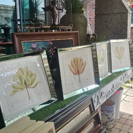 [BUNJANG] Watercolor Floral Art Print Framed / 판화액자