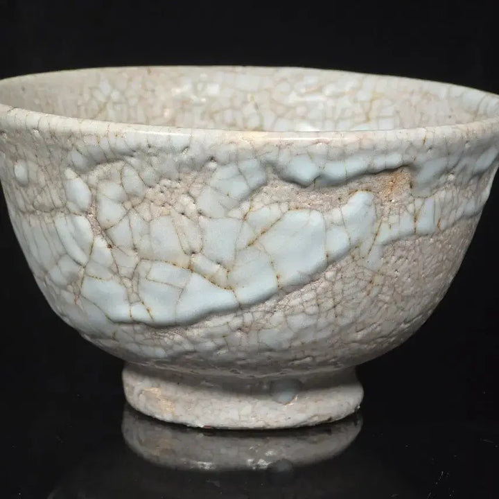 [BUNJANG] Doam Ji Sun-tak Celadon Porcelain Tea Bowl (Dawan) / [인간문화재] 도암 지순탁 고백자유 찻사발 다완