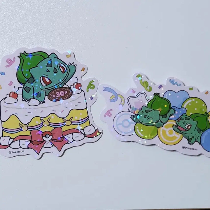 [BUNJANG] Pokemon 30th Anniversary Deco Sticker Set - Bulbasaur &amp; Squirtle / 포켓몬 30주년 데코스티커 이상해씨 꼬부기 세트