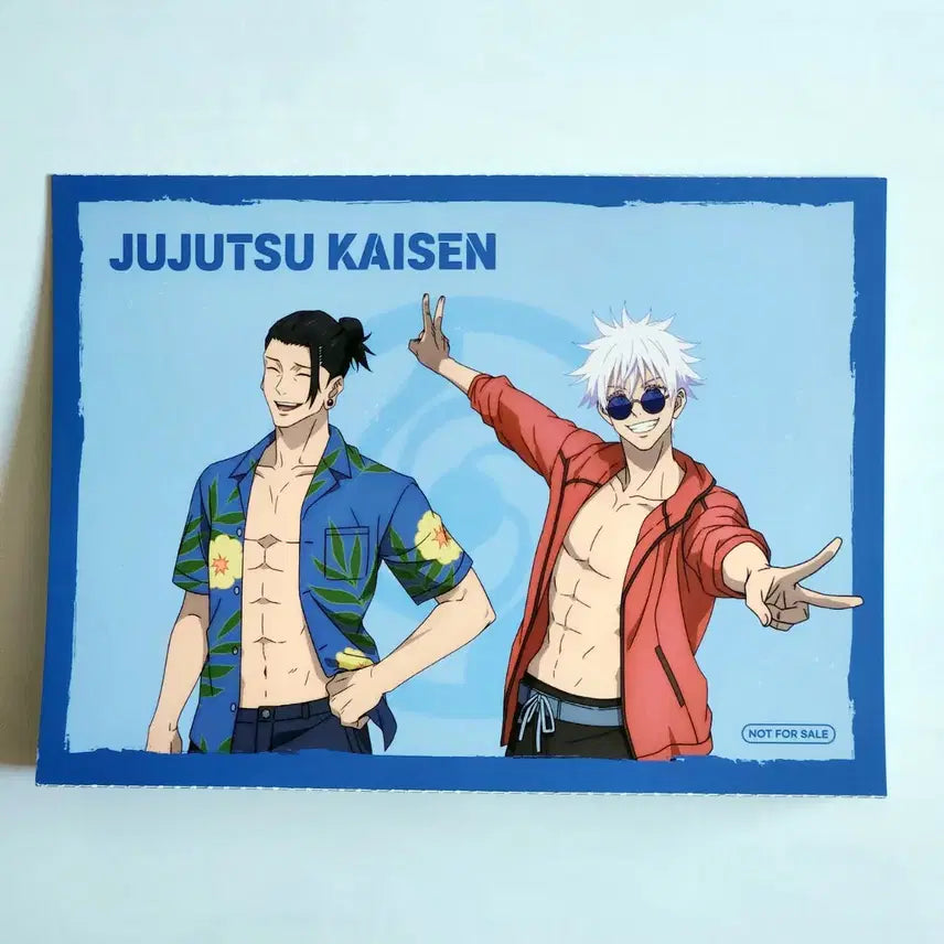 [BUNJANG] Jujutsu Kaisen Popable Gojo &amp; Geto Standing Postcard &amp; Cup Holder Set / (일괄판매) 주술회전 팝퍼블 고죠 게토 스탠딩 엽서 컵홀더 세트