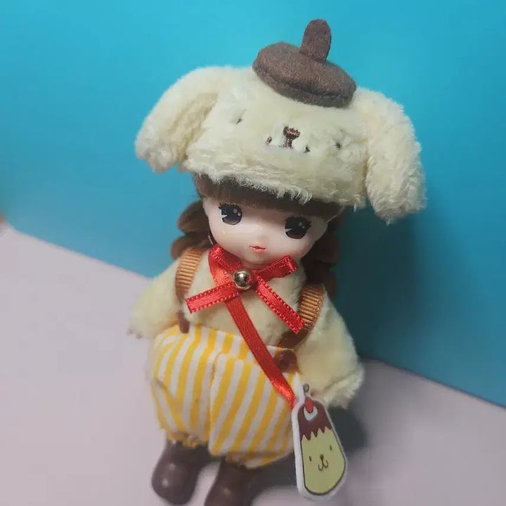 [BUNJANG] Little Mimi Pompompurin Collaboration Doll (Repainting) / 리틀미미 폼폼푸린 개봉 , 얼굴터치 그 외 상태 좋음 리페인팅용 인형