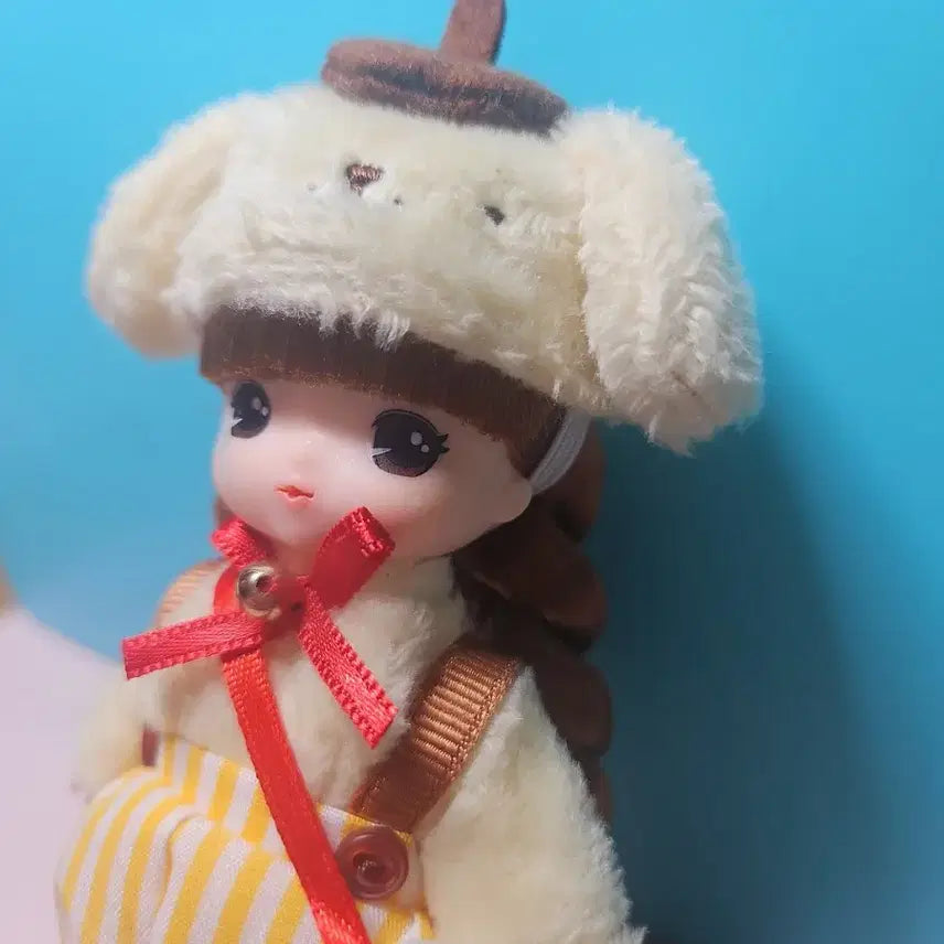 [BUNJANG] Little Mimi Pompompurin Collaboration Doll (Repainting) / 리틀미미 폼폼푸린 개봉 , 얼굴터치 그 외 상태 좋음 리페인팅용 인형