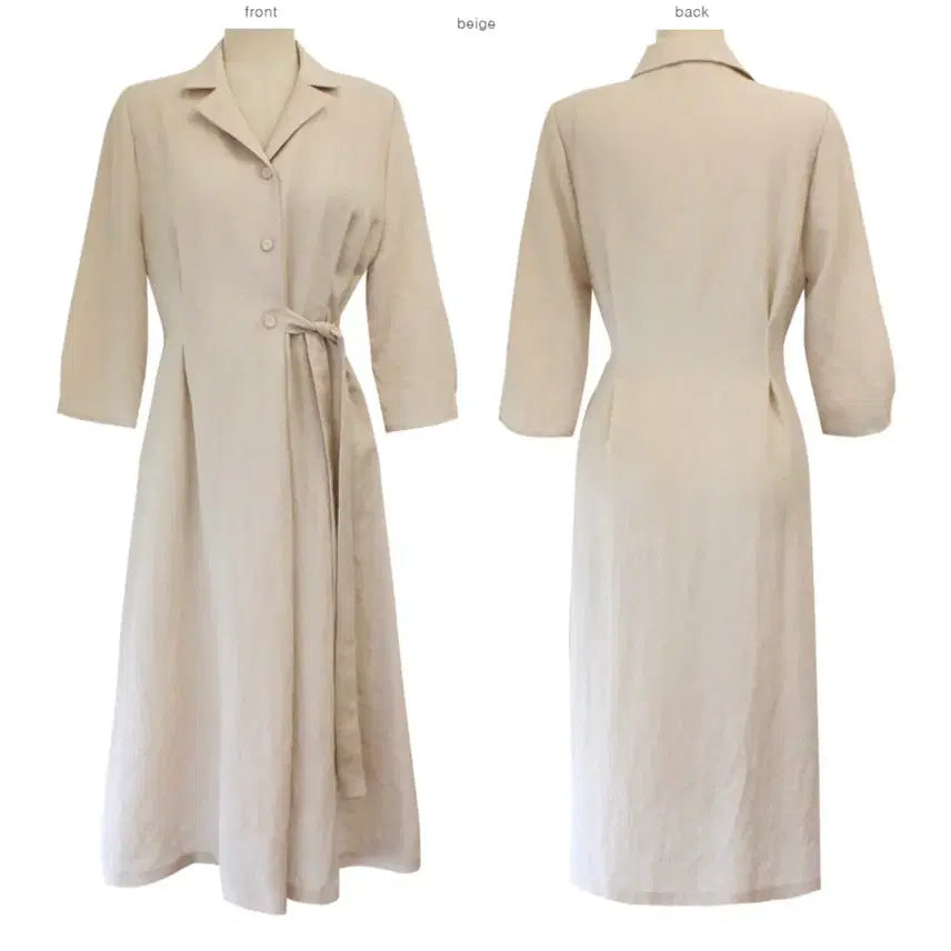[BUNJANG] PERBIT BALLE Linen Dress Beige / 퍼빗 balle 원피스 린넨원피스 베이지