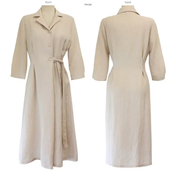 [BUNJANG] PERBIT BALLE Linen Dress Beige / 퍼빗 balle 원피스 린넨원피스 베이지
